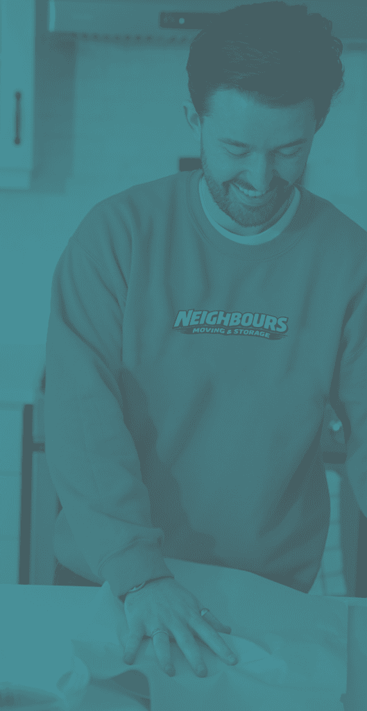 Professional mover preparing for commercial relocation services.