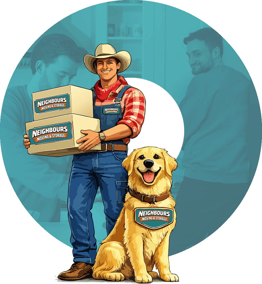 Professional moving and storage services by Neighbours Moving & Storage.